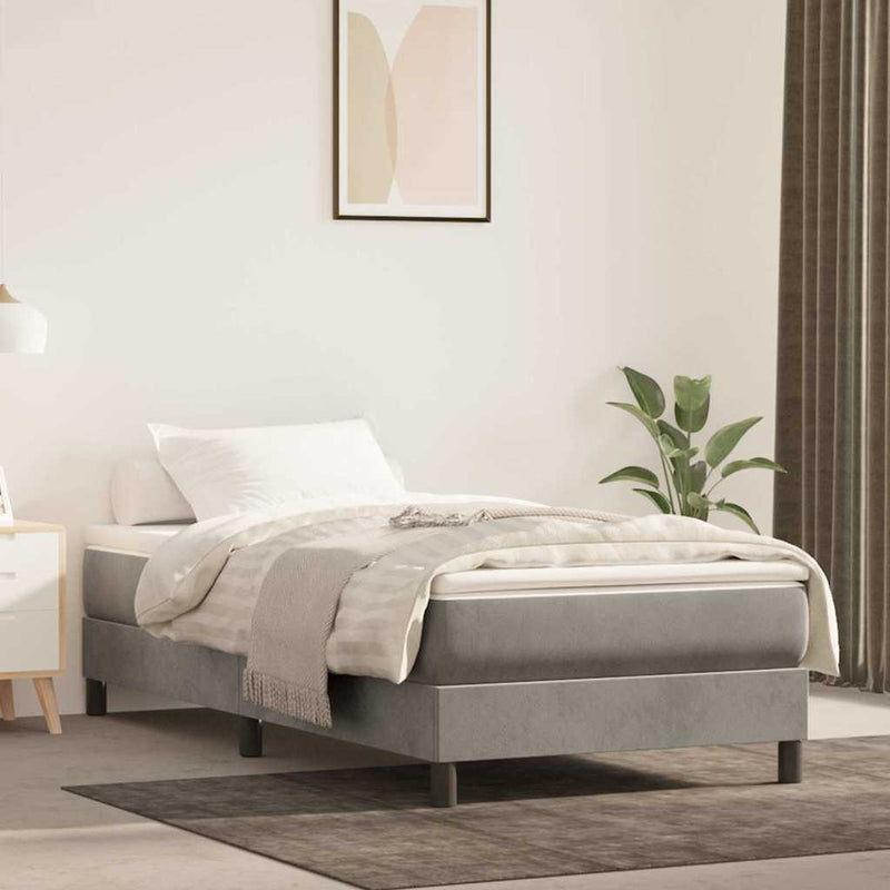 Saltea cu arcuri împachetate 80 x 160 cm Gri deschis