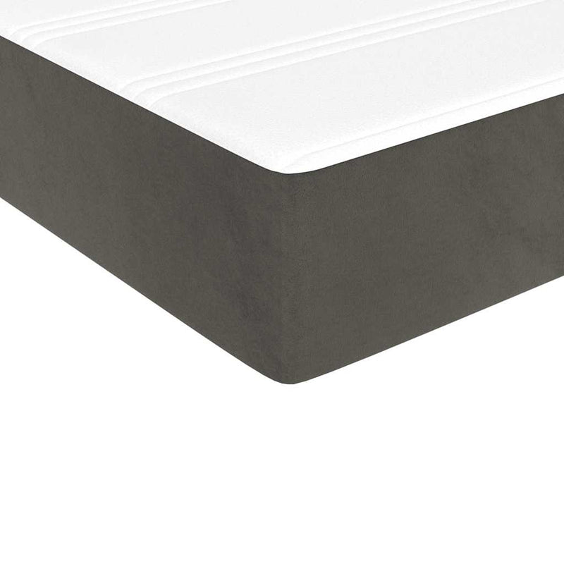 Saltea cu arcuri împachetate 80 x 160 cm Gri închis