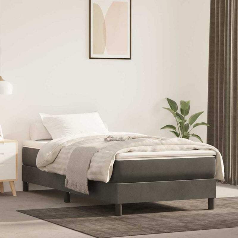 Saltea cu arcuri împachetate 80 x 160 cm Gri închis