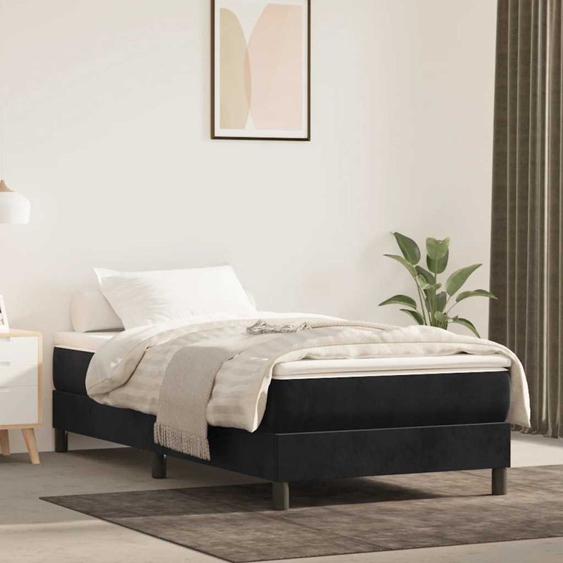 Saltea cu arcuri împachetate 80 x 160 cm Negru