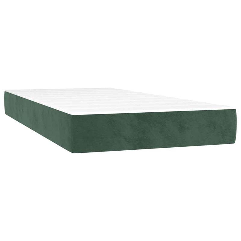 Saltea cu arcuri împachetate 80 x 160 cm Verde închis