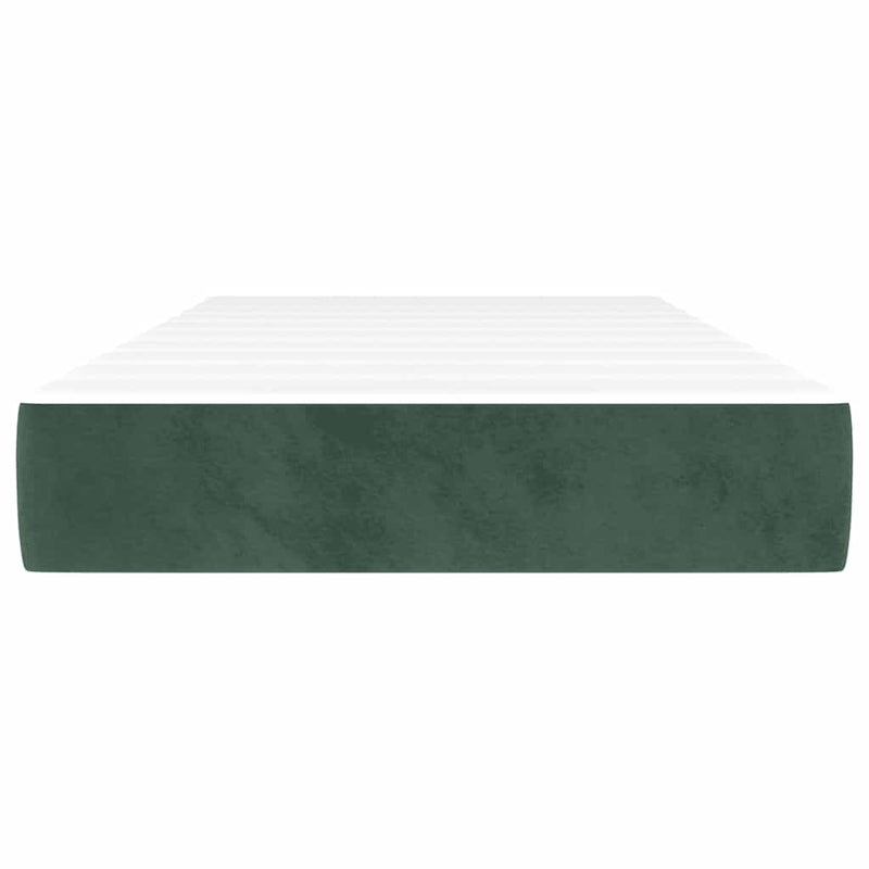 Saltea cu arcuri împachetate 80 x 210 x 20 cm Verde închis
