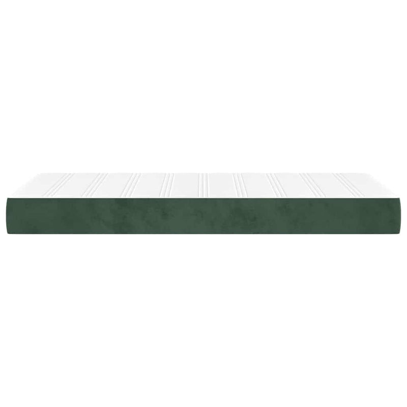 Saltea cu arcuri împachetate 80 x 210 x 20 cm Verde închis