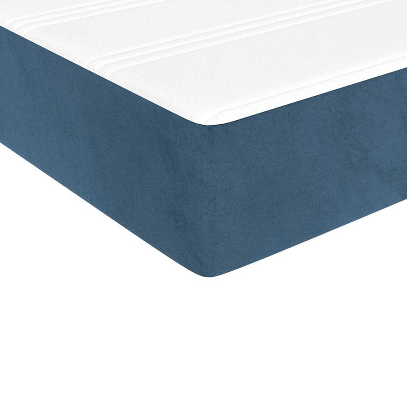 Saltea cu arcuri împachetate 80 x 210 x 20 cm Albastru închis