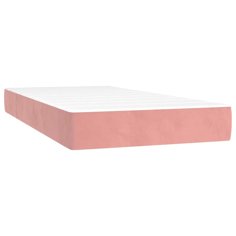 Saltea cu arcuri împachetate 80 x 210 x 20 cm Roz