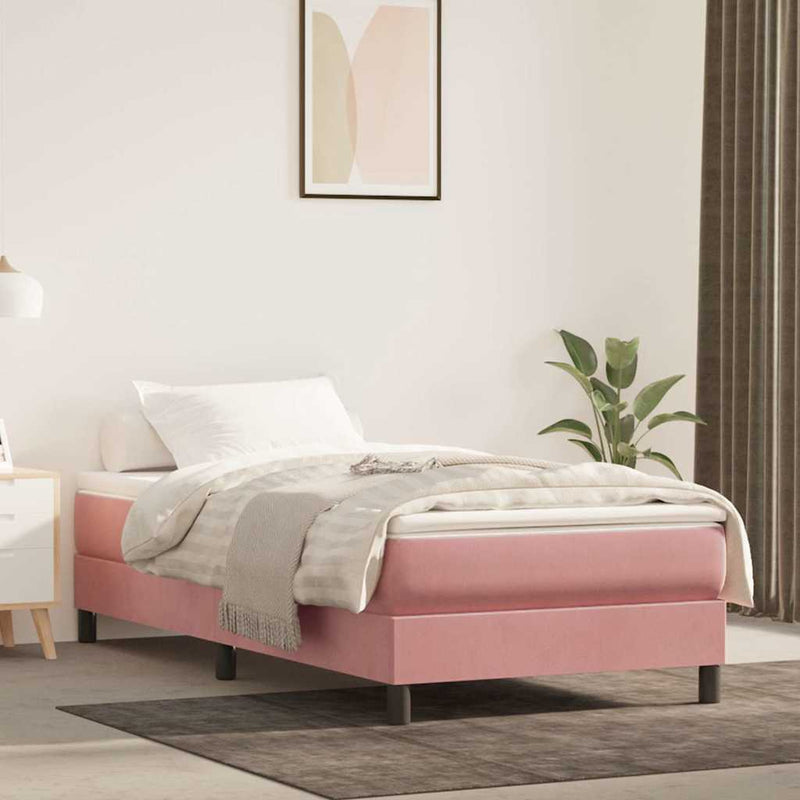 Saltea cu arcuri împachetate 80 x 210 x 20 cm Roz
