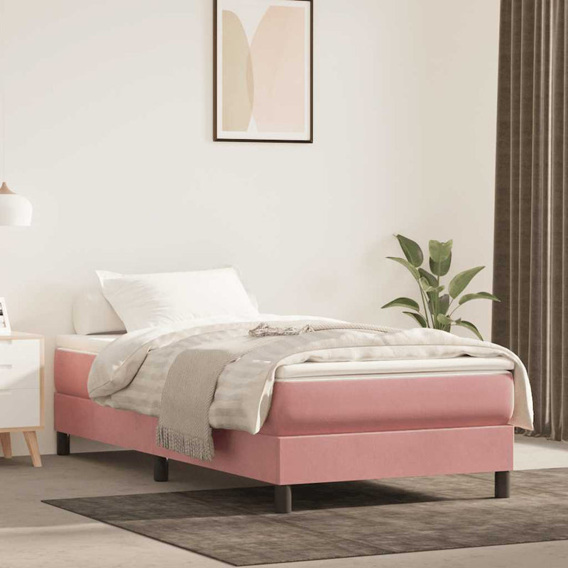 Saltea cu arcuri împachetate 100 x 210 x 20 cm Roz