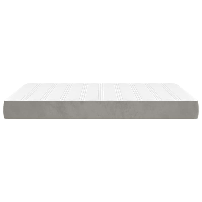 Saltea cu arcuri împachetate 120 x 210 x 20 cm Gri deschis