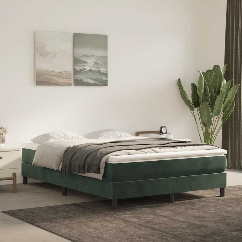 Saltea cu arcuri împachetate 120 x 210 x 20 cm Verde închis