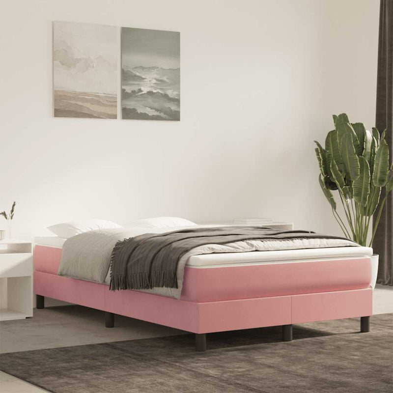 Saltea cu arcuri împachetate 120 x 210 x 20 cm Roz