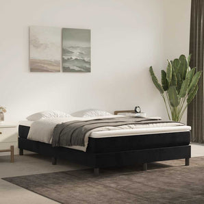 Saltea cu arcuri împachetate 140 x 210 x 20 cm Negru