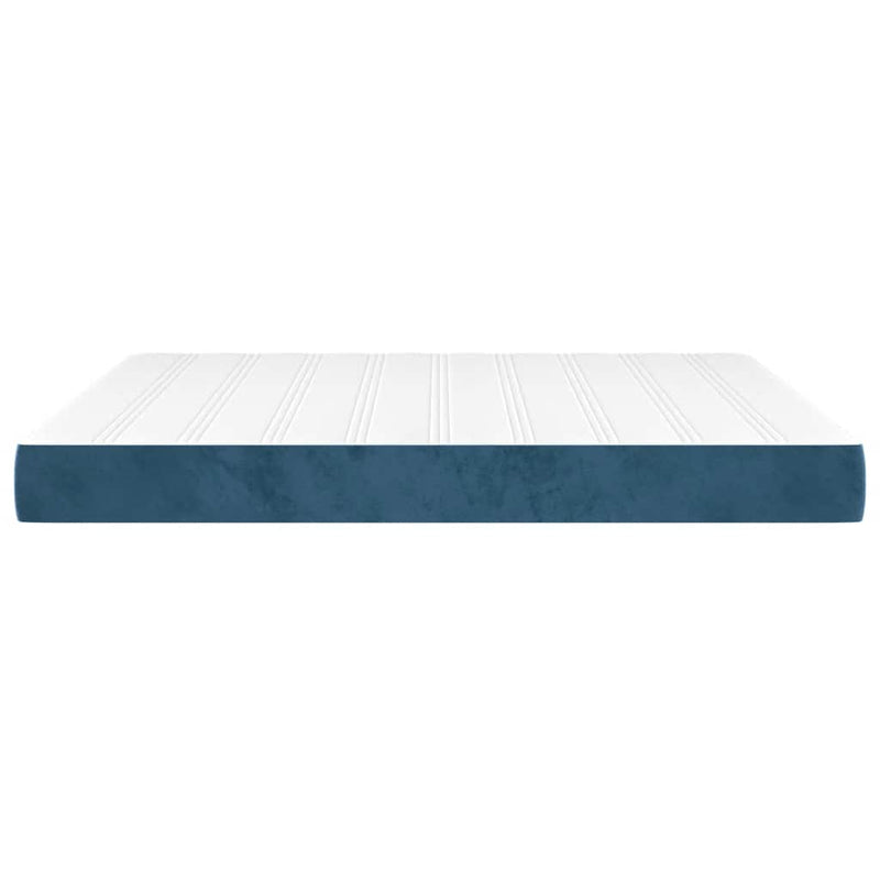 Saltea cu arcuri împachetate 160 x 210 x 20 cm Albastru închis