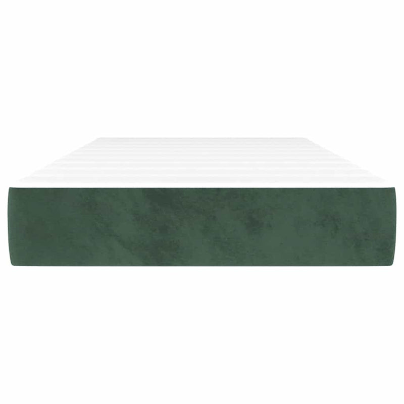 Saltea cu arcuri împachetate 80 x 220 x 20 cm Verde închis