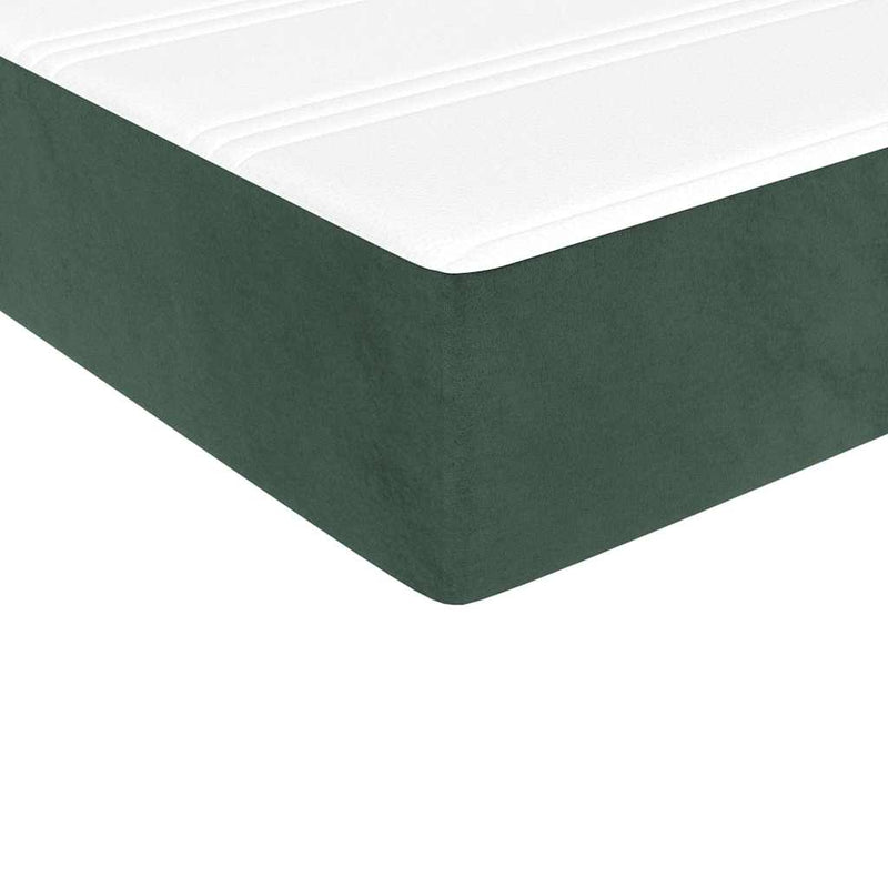 Saltea cu arcuri împachetate 80 x 220 x 20 cm Verde închis