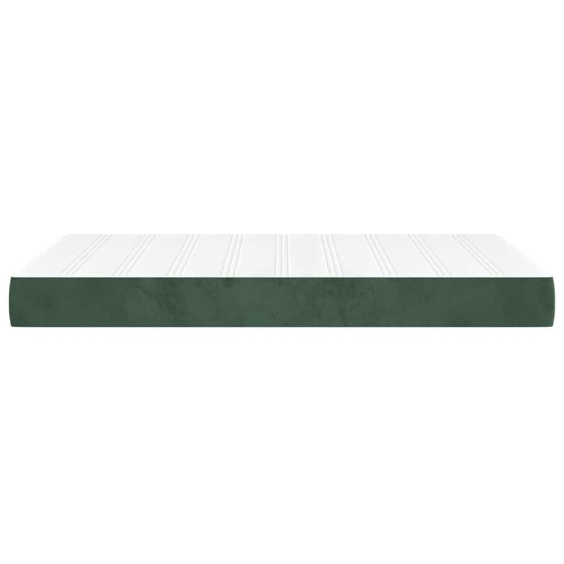 Saltea cu arcuri împachetate 120 x 220 x 20 cm Verde închis