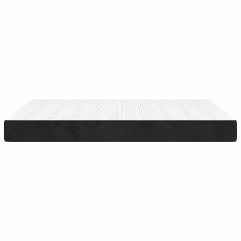 Saltea cu arcuri împachetate 140 x 220 x 20 cm Negru