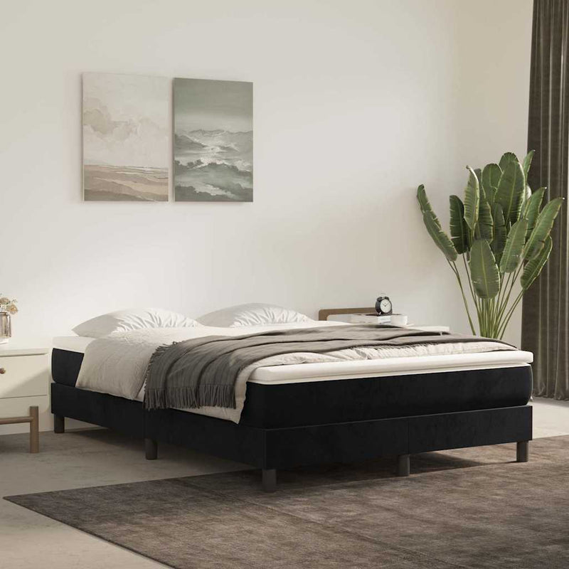 Saltea cu arcuri împachetate 140 x 220 x 20 cm Negru