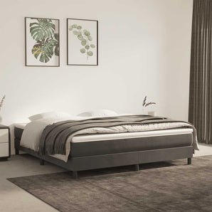 Saltea cu arcuri împachetate 160 x 220 x 20 cm Gri închis