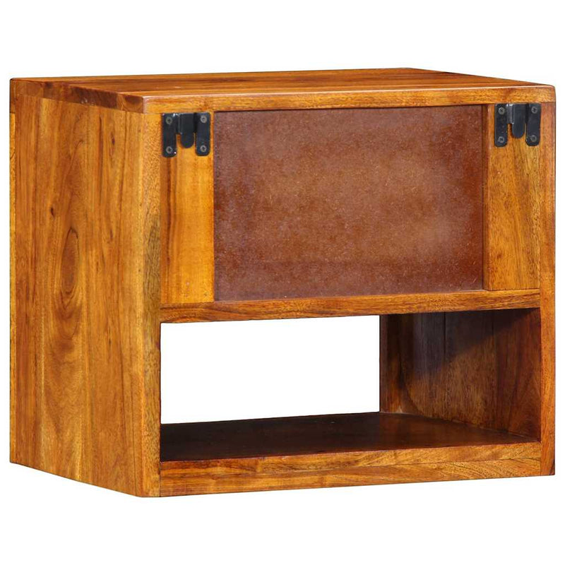 Dulap de noapte Maro 40 x 35 x 35 cm Lemn Solid de Acacia