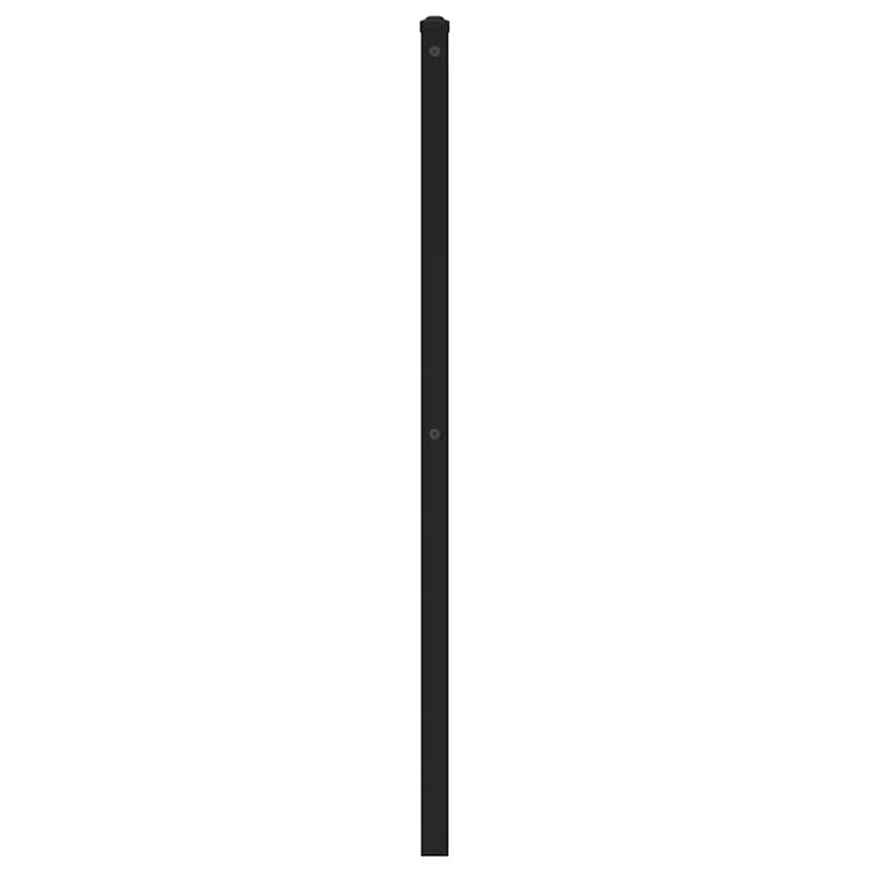 Tăblie de pat de schimb, stejar sonoma, 135 cm, fier și lemn prelucrat