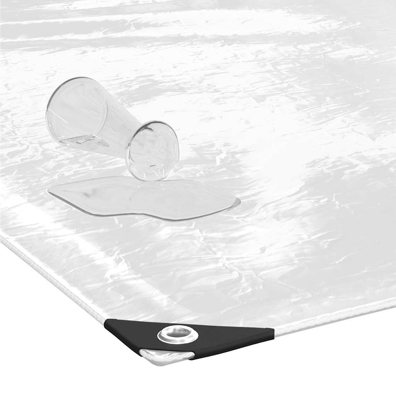 Prelata transparenta cu ochiuri 5x12 m PVC