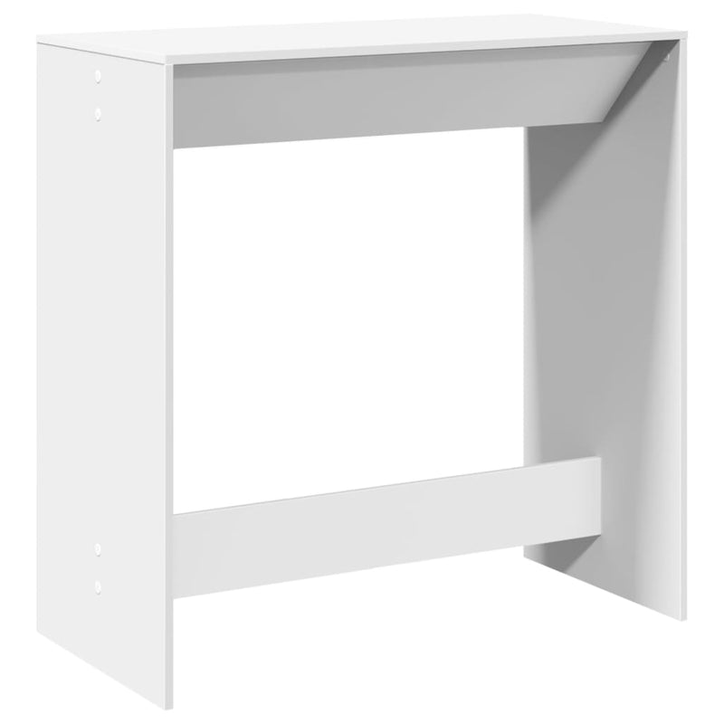Masă de bar, alb, 102x50x103,5 cm, lemn prelucrat
