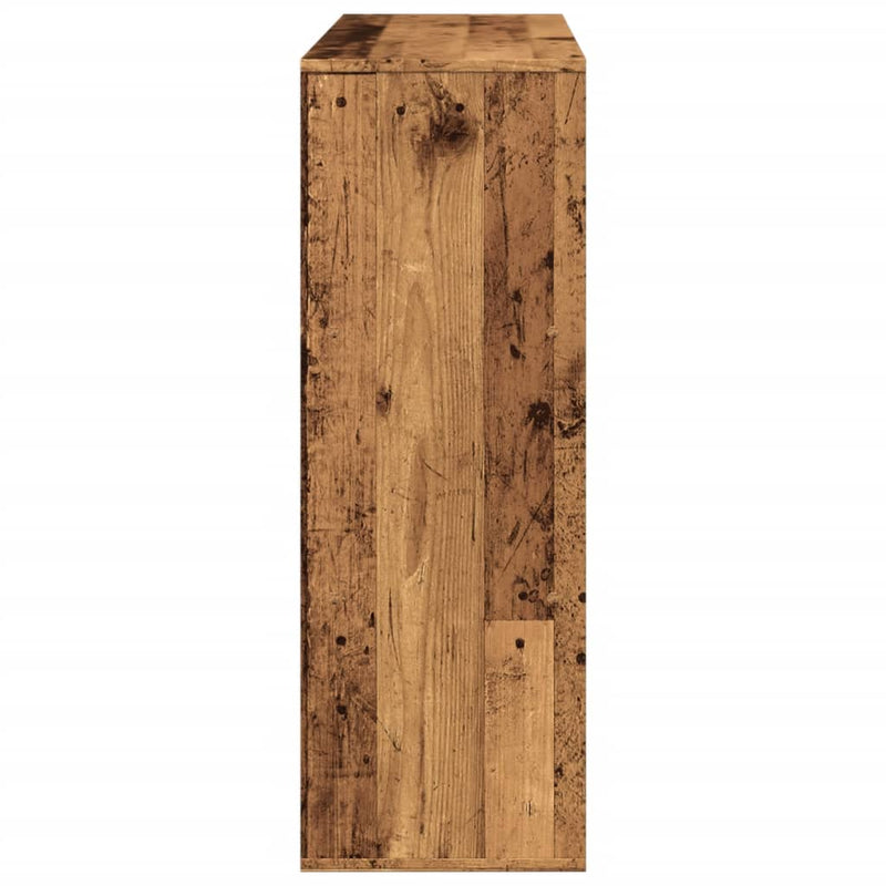Bibliotecă/Separator cameră, lemn vechi, 100x33x94,5 cm