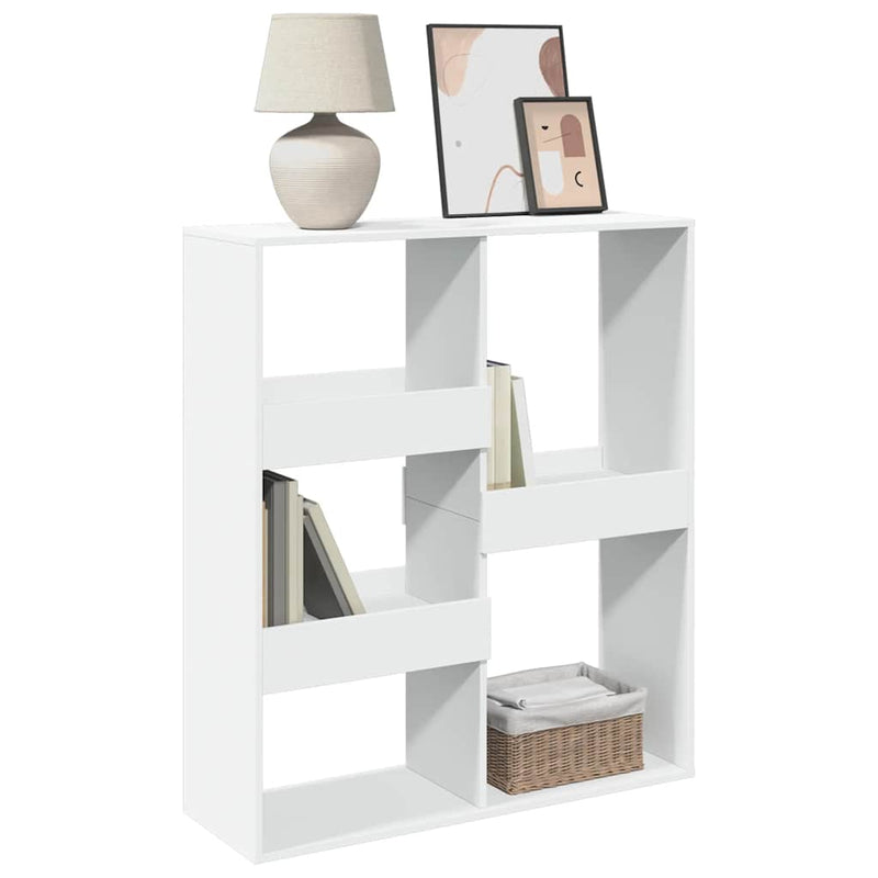 Bibliotecă/Separator cameră, alb, 100x33x115 cm