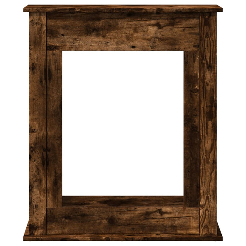 Mască de șemineu, stejar fumuriu 75x20x87,5 cm, lemn prelucrat
