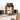 Organizator birou stejar artizanal, 40x17x41 cm, lemn prelucrat