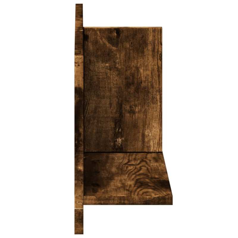 Dulap de perete, stejar fumuriu, 70x16,5x30 cm, lemn prelucrat