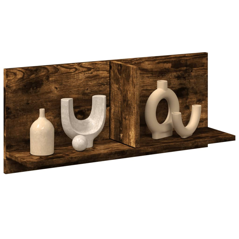 Dulap de perete, stejar fumuriu, 70x16,5x30 cm, lemn prelucrat