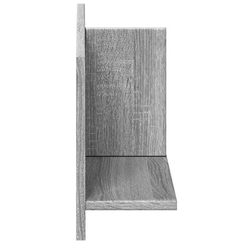 Dulap de perete, sonoma gri, 70x16,5x30 cm, lemn prelucrat