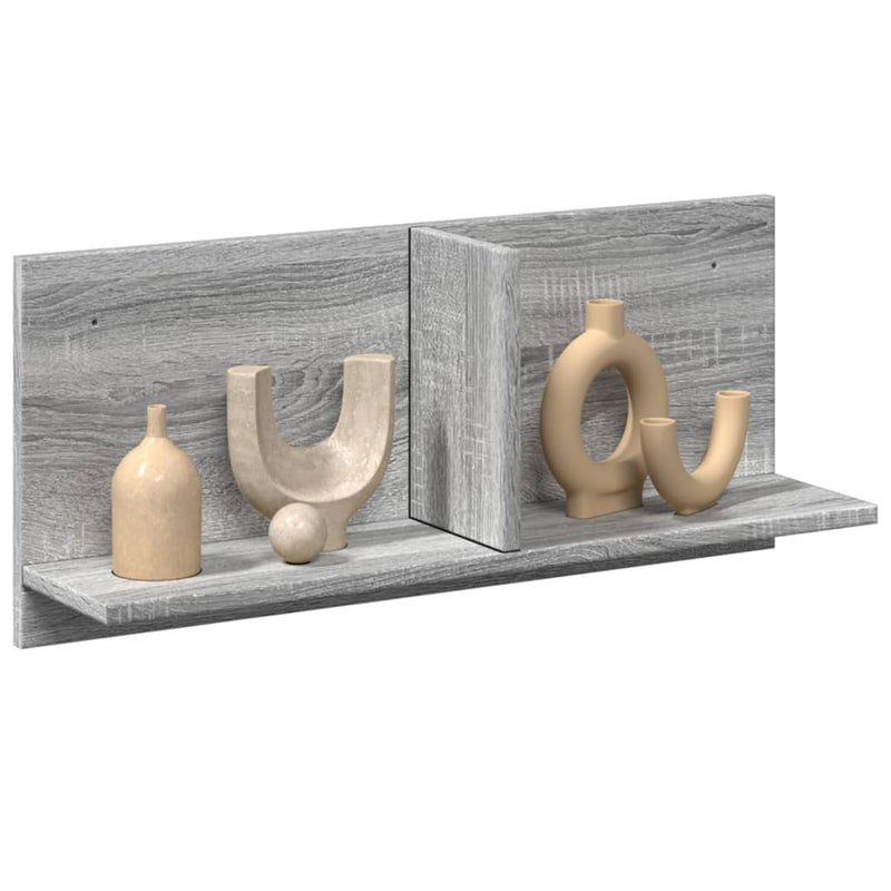 Dulap de perete, sonoma gri, 70x16,5x30 cm, lemn prelucrat
