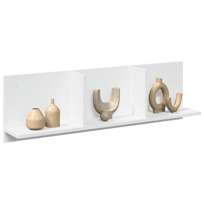 Dulap de perete, alb, 100x16,5x30 cm, lemn prelucrat