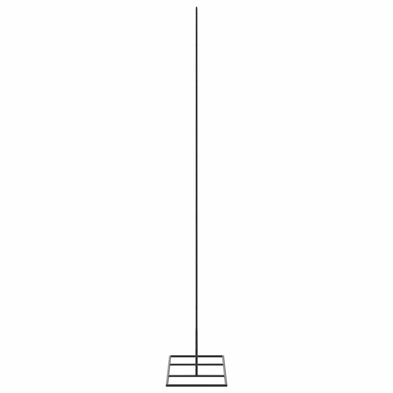 Brad de Crăciun din metal pentru decor, negru, 150 cm