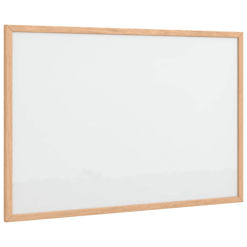 Tablă albă magnetică cu ramă din lemn masiv de pin 60x40 cm