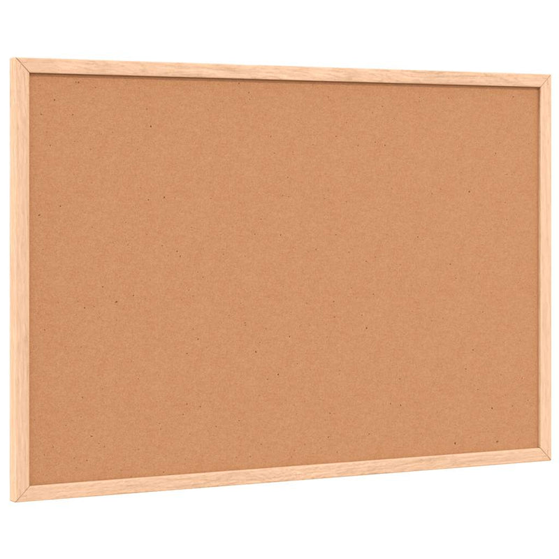 Tablă albă magnetică cu ramă din lemn masiv de pin 60x40 cm
