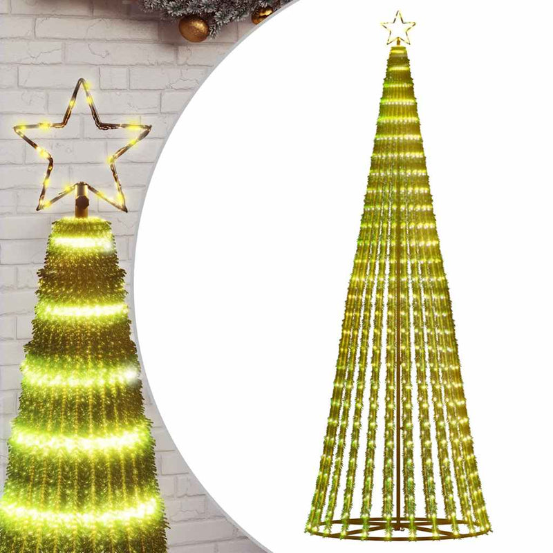 Pom de Crăciun LED 475 LED-uri Alb Cald 247 cm