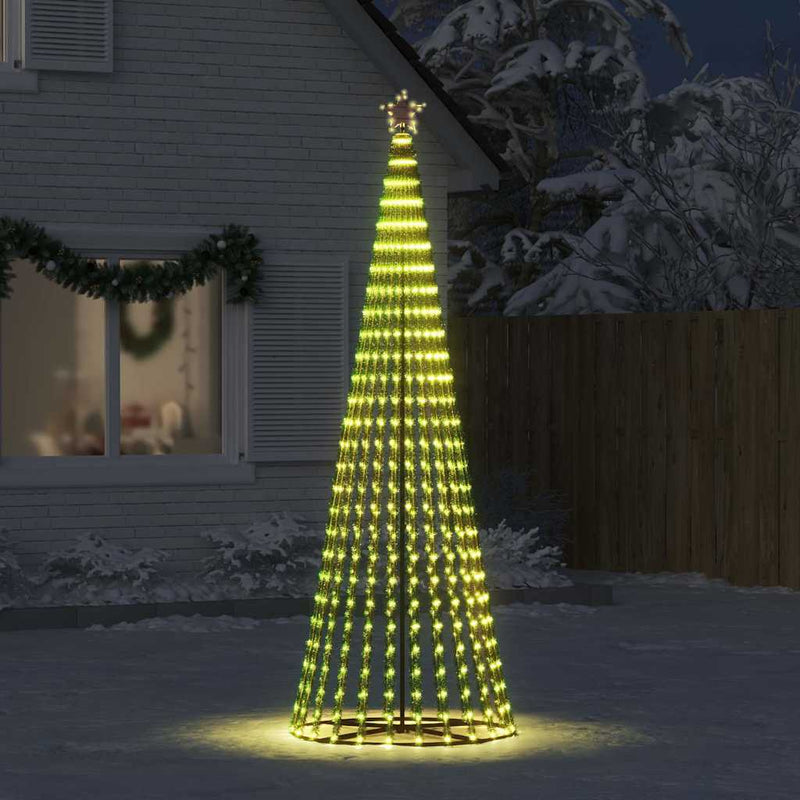 Pom de Crăciun LED 475 LED-uri Alb Cald 247 cm