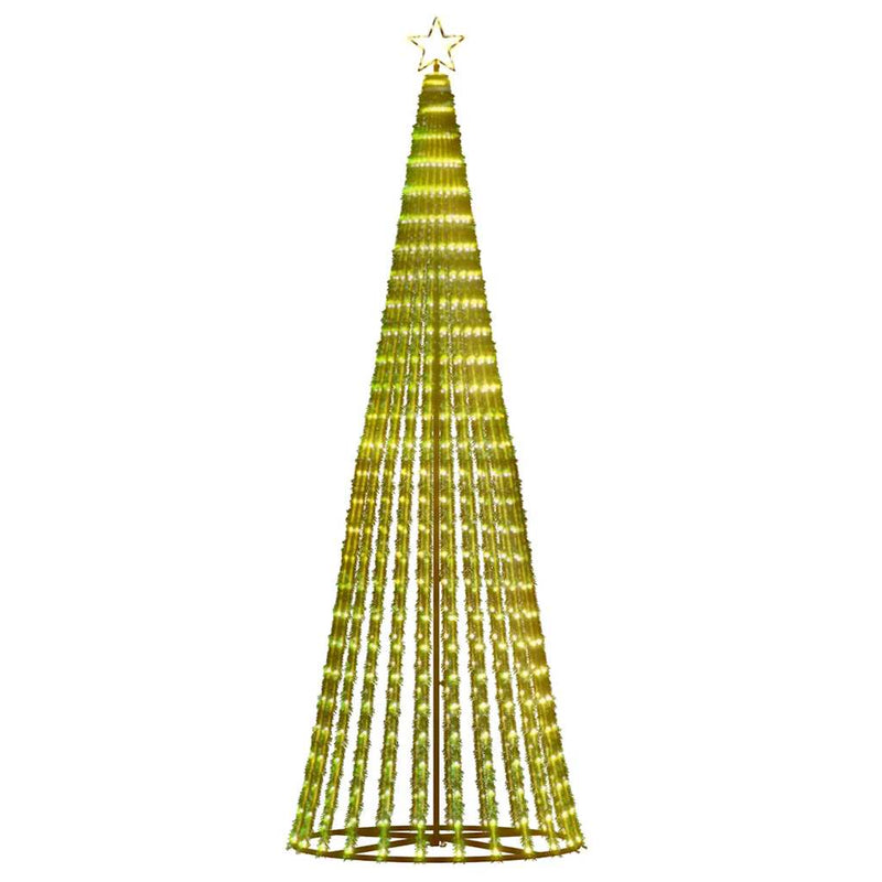 Pom de Crăciun LED 475 LED-uri Alb Cald 247 cm