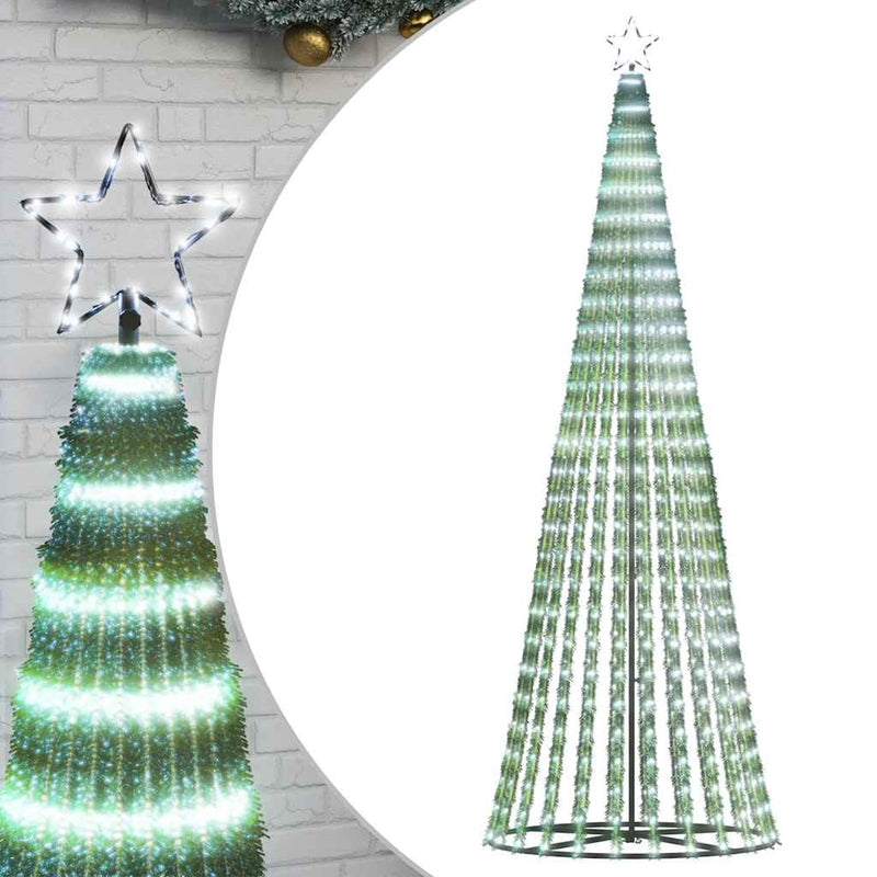 Pom de Crăciun LED 475 LED-uri Alb Rece 247 cm