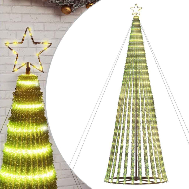 Pom de Crăciun LED 1028 LED-uri Alb Cald 403 cm