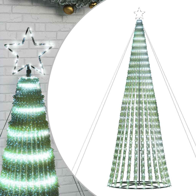 Pom de Crăciun LED 1028 LED-uri Alb Rece 403 cm