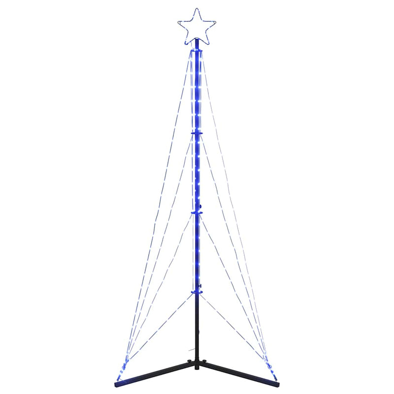 Pom de Crăciun LED 363 LED-uri Albastru 182 cm
