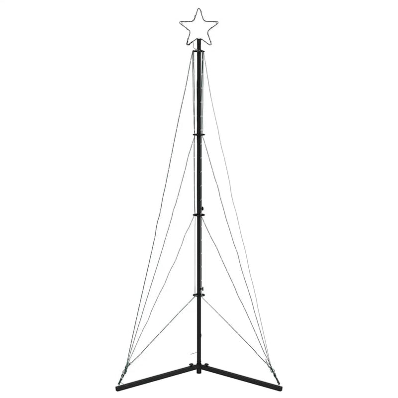 Pom de Crăciun LED 363 LED-uri Albastru 182 cm