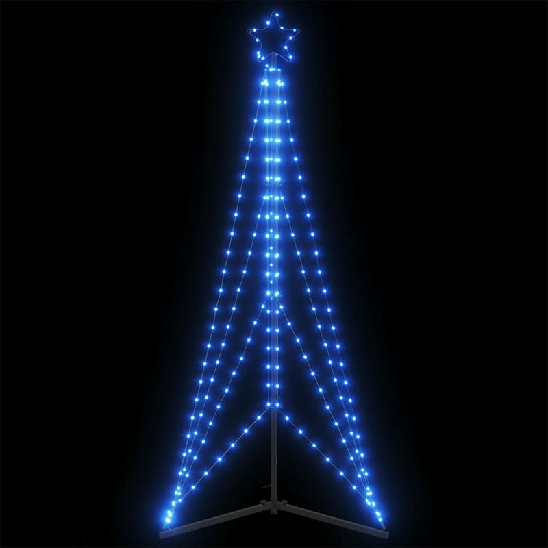 Pom de Crăciun LED 363 LED-uri Albastru 182 cm