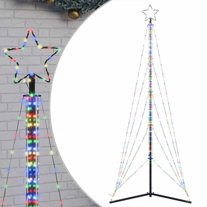 Pom de Crăciun LED 525 LED-uri colorate 302 cm