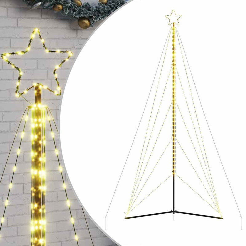 Pom de Crăciun LED 615 LED-uri Alb Cald 404,5 cm