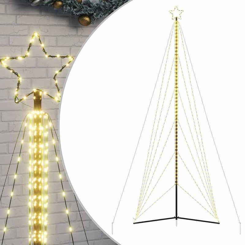 Pom de Crăciun LED 861 LED-uri Alb Cald 478 cm